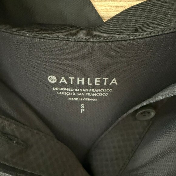 Athleta black polo tank size Small - Picture 3 of 4